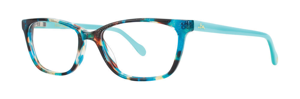 Lilly Pulitzer (Closeout) Livie Eyeglasses Ocean Tortoise 46mm